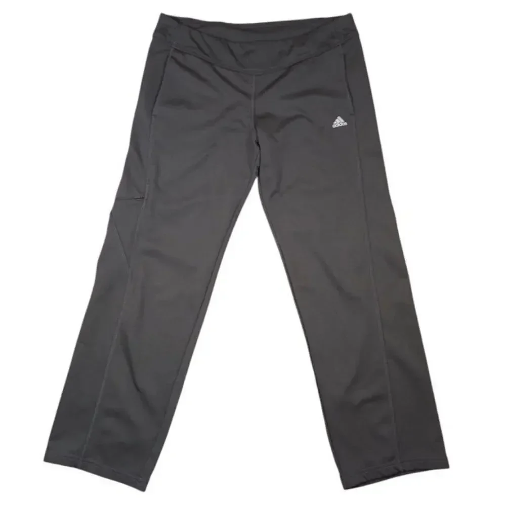 Adidas Track Pants Mens Size Large Gray Athletic Warm Up 027365 931001